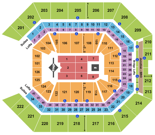 Golden 1 Center J. Cole Seating Chart